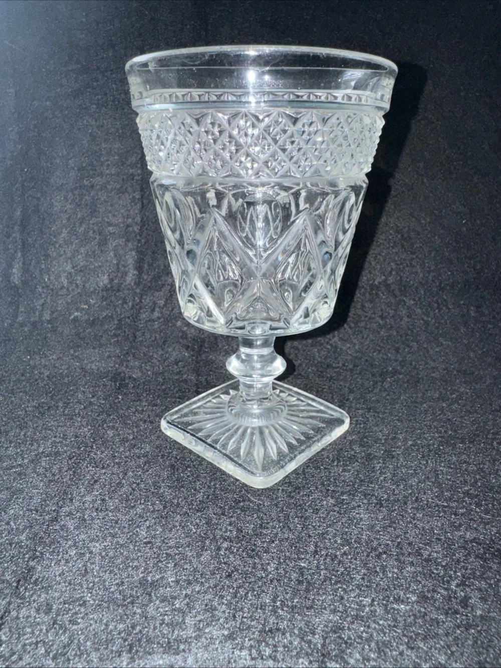 Vintage Imperial Glass Cape Cod Water Wine Goblet 6.5